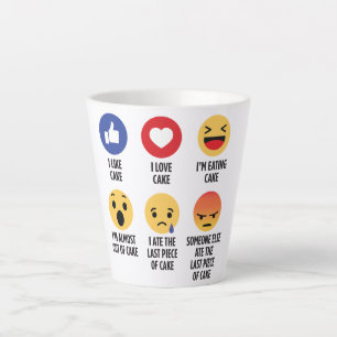 Cake Emojis Latte Mug