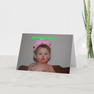 CAKE FACE BIRTHDAY Card