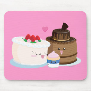 Cake Family Mouse Pad
