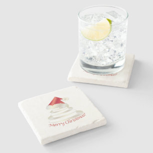 Cake for Santa Stone Coaster
