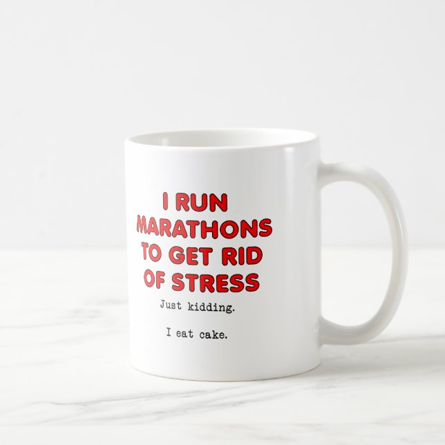 Cake for Stress Funny Mug (Right)
