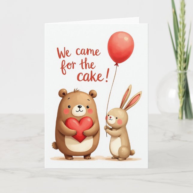 Cake Friends Birthday Card (Front)