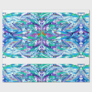 Cake Frosting Splatter Art Wrapping Paper