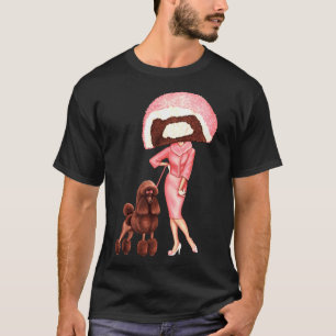 Cake Head Snow Cake Poodle Pin Up T-Shirt