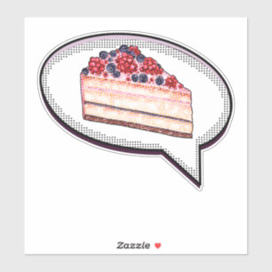 Cake Is My Love Language - Berry Cake Word Balloon