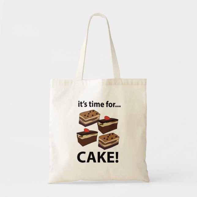 Cake It's Time For Cake Tote Bag (Front)
