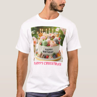 Cake Logo design for special day celebration  T-Shirt