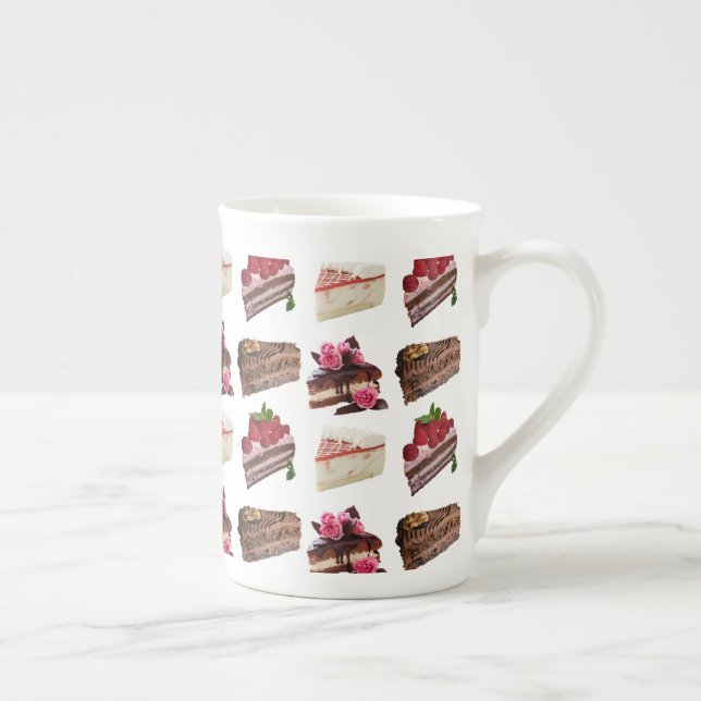 Cake Lovers Selection Bone China Mug (Right)