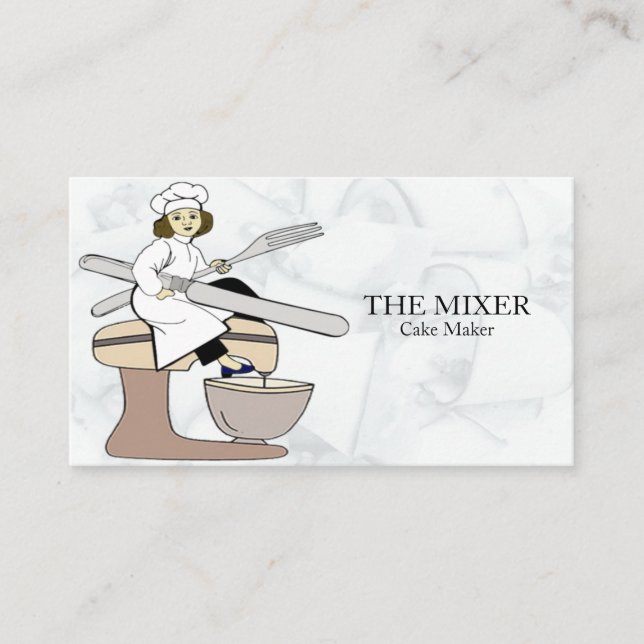 Cake Maker  Business Card (Front)