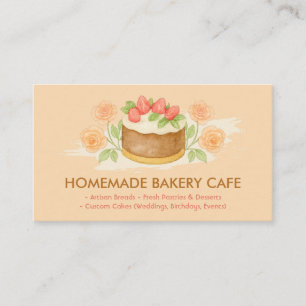 Cake Maker Cookies Event Bakery Cafes Business Card