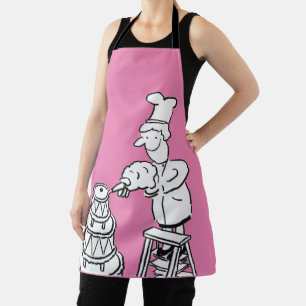 Cake Maker Decorating Giant Cake Apron