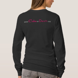 Cake or Death Motif - Women's Dark T-Shirt