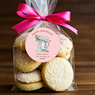 Cake pastry bakers Mixer Holiday Classic Round Sticker