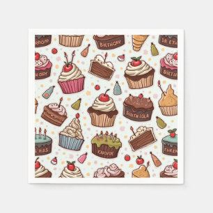 Cake Pattern Paper Napkin