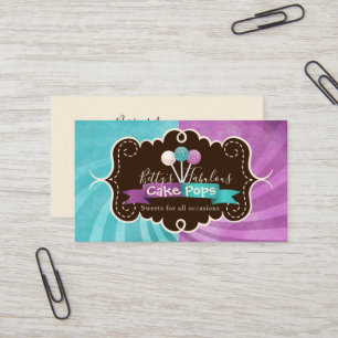 Cake Pop Bakery Design Business Card