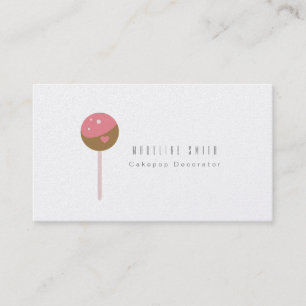 Cake Pop Cookie Baking Cake Decorator Business Card