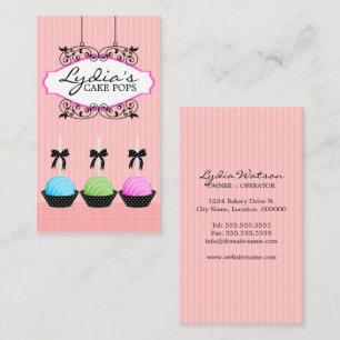 Cake Pops Bakery Business Card