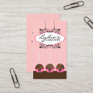 Cake Pops Bakery Business Card