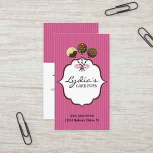 Cake Pops Bakery Business Card