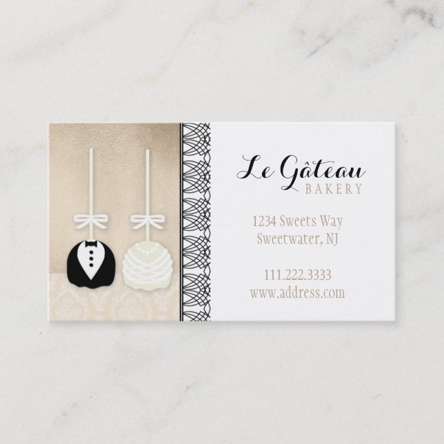 Cake Pops Bakery : Business Card (Front)