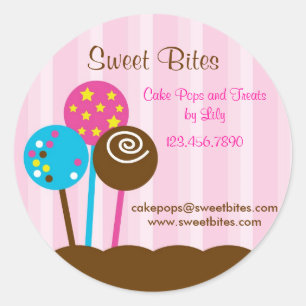 Cake Pops Bakery Sticker