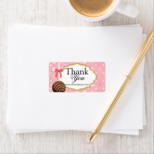 Cake Pops Bakery Thank You Label