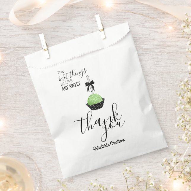 Cake Pops Baking Packaging Favour Bags (Clipped)