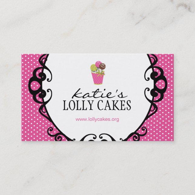 Cake Pops Business Cards (Front)