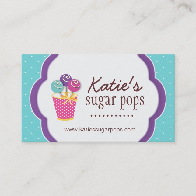 Cake Pops Business Cards (Front)