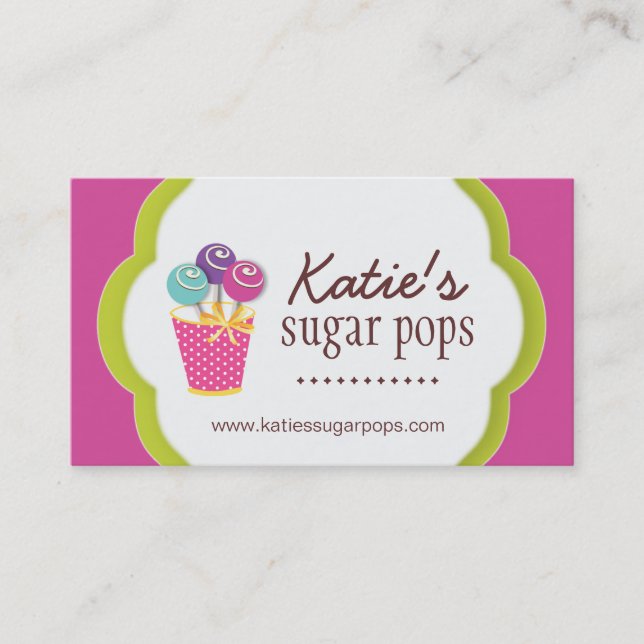 Cake Pops Business Cards (Front)