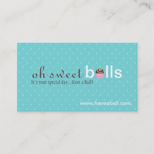 Cake Pops Business Cards (Front)