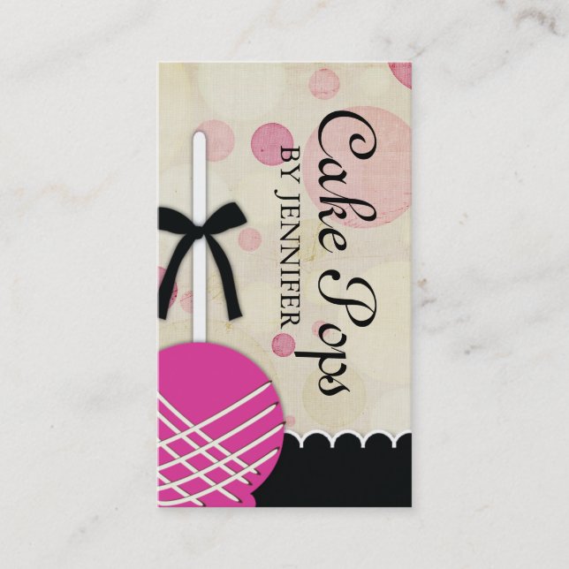 Cake Pops Business Cards (Front)