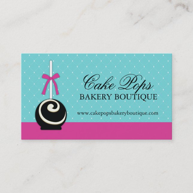 Cake Pops Business Cards (Front)