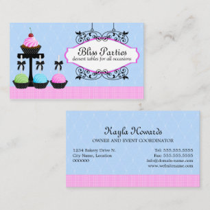Cake Pops Cupcake Dessert Tables Business Card