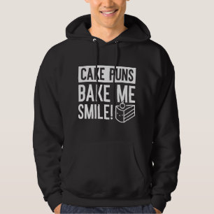 Cake Puns Bake Me Smile Hoodie