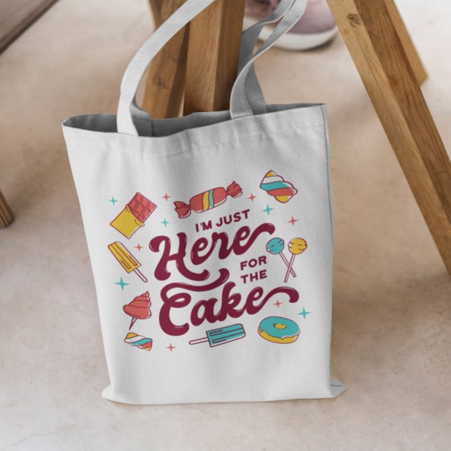 Cake Quote Tote Bag (Creator Uploaded)