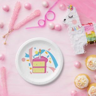 Cake Slice Paper Plate
