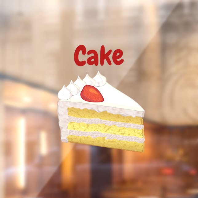 Cake Slice with Custom Name, Business or Slogan (Sheet 2)