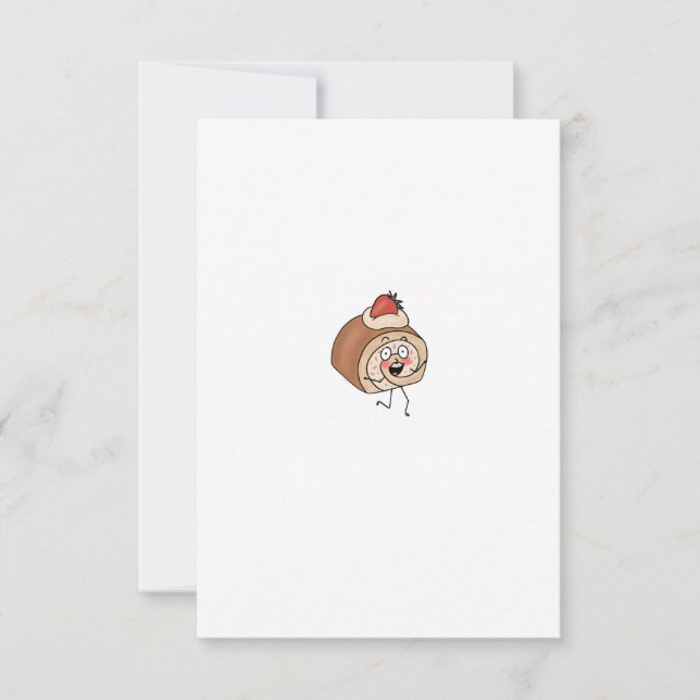 Cake themed, cake design thank you card (Front)