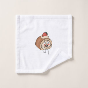 Cake themed, cake design wash cloth