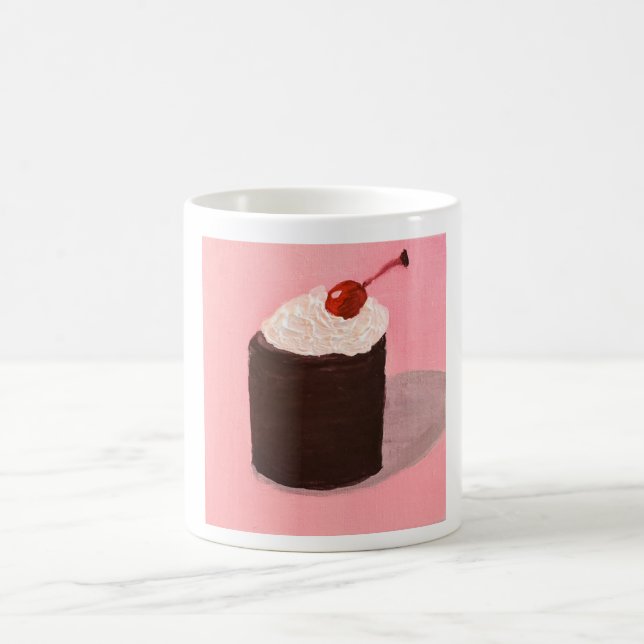  Cake with Cherry on Top Coffee Mug (Center)