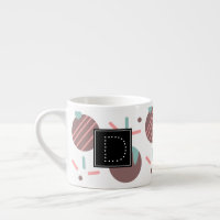 Cakepop Sprinkles Heart Confetti Pattern Monogram