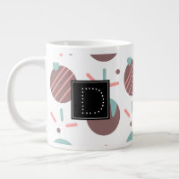 Cakepop Sprinkles Heart Confetti Pattern Monogram