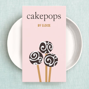  Cakepops  Pastry Chef Catering Business Card
