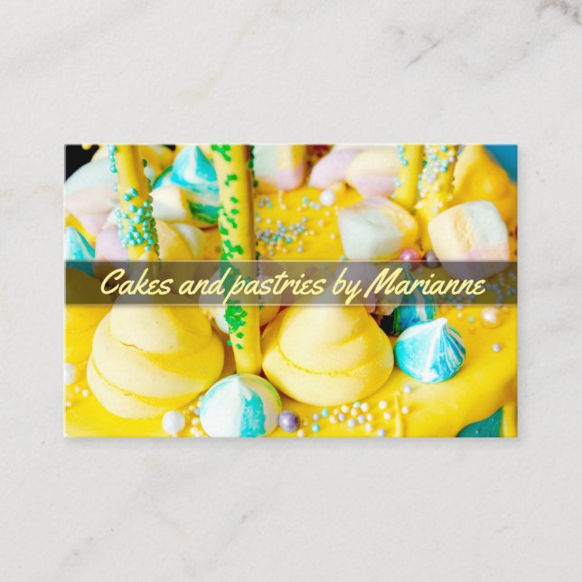 Cakes and pastries business card (Front)