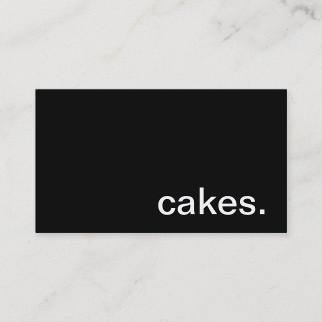 Cakes Business Card (Front)
