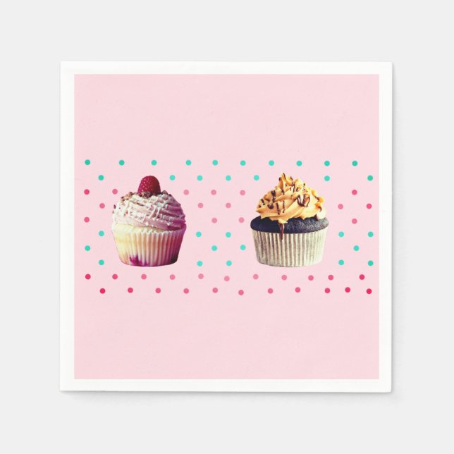 Cakes & Dots  Colorful Napkins (Front)