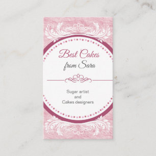 cakes, Handmade 3 D cakes, pastry-cookers Business Card