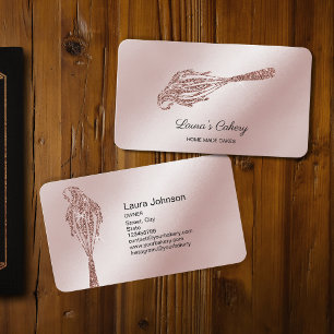 Cakes & Sweets Cupcake Home Bakery Dripping Whisk Business Card