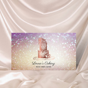 Cakes & Sweets Cupcake Home Bakery Rustic Vintage Business Card